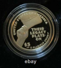 2022 W Negro Leagues Baseball $5 Gold Commemorative Proof Coin In Hand