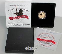 2022 W Negro Leagues Baseball Proof Five-Dollar Gold Coin Commemorative with Box
