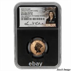 2023 Fiji 1854-O Commemorative Gold 2-Coin Set NGC Reverse PF70