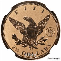 2023 Fiji 1854-O Commemorative Gold 2-Coin Set NGC Reverse PF70