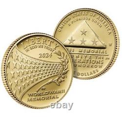 2024 $5 Proof Gold Coin Greatest Generation Sealed Box US Mint SMALL BUSINESS
