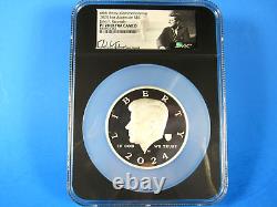 2024 Ascension Island, 5$ 5-Ounce Kennedy Half NGC Pf 70 Ucam Rick Tomaska Sig
