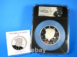 2024 Ascension Island, 5$ 5-Ounce Kennedy Half NGC Pf 70 Ucam Rick Tomaska Sig