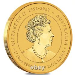 2024 Australia Perth Mint Lunar Dragon 1/10 oz Gold Coin