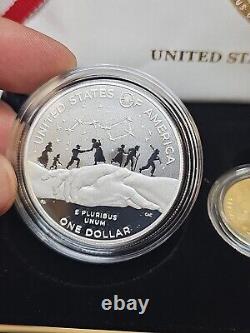 2024 Harriet Tubman Commemorative Coin 3- Coin Proof Set OGP COA 24CR
