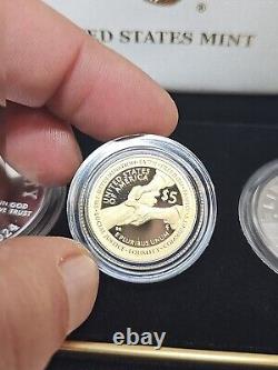 2024 Harriet Tubman Commemorative Coin 3- Coin Proof Set OGP COA 24CR