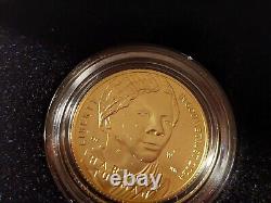 2024 Harriet Tubman Commemorative GOLD UNC Coin Box & CoA