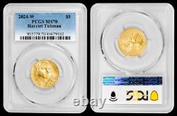 2024-W $5 Gold Harriet Tubman Commemorative PCGS MS70 -THE KING OF THE SERIES