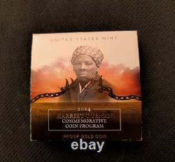 2024-W $5 Gold Harriet Tubman Proof Coin. OGP Box & COA. Mint Sealed