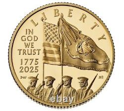 2025-W U. S. Marine Corps 250th Anniversary Proof $5 Gold Coin