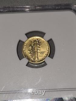 24KT GOLD 999. Fine 1/10 Oz 2016 W 10c Mercury Dime SP70 EARLY RELEASE NGC SLAB