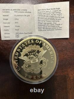 24K Gold-dipped Commemorative Medals From The American Mint With Collection Box