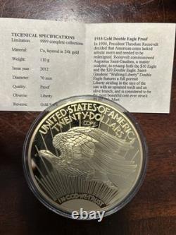 24K Gold-dipped Commemorative Medals From The American Mint With Collection Box