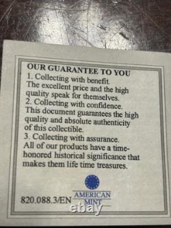 24K Gold-dipped Commemorative Medals From The American Mint With Collection Box