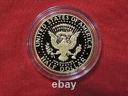 3/4 oz. 2014. 50th Anniversary Kennedy Half Dollar Proof Gold Coin in Capsule