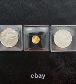 3 Coin Set Gold and Silver Coin 3 Coin Set Gold and Silver Coin