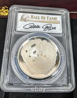 3 Piece Baseball HOF PCGS PR70 Signed Pete Rose Gold Silver Clad Half Coin