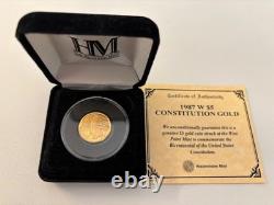 5 Dollars, 1987, Constitution Gold Coin