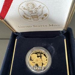 $5 Gold Coin Proof 2008-W Bald Eagle Commemorative with Box & NO COA 90% Gold