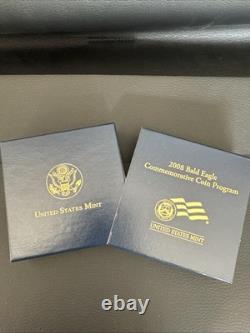$5 Gold Coin Proof 2008-W Bald Eagle Commemorative with Box & NO COA 90% Gold