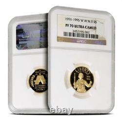 $5 US Mint Commemorative Gold Coin PR/PF70 (Random Year, Label, PCGS or NGC)