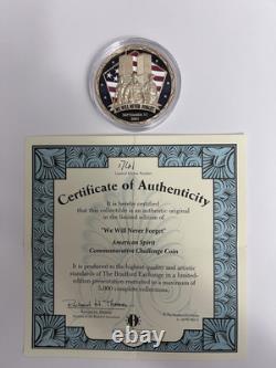 American Spirit Commemorative Coin, We Will Never Forget 24k Only 5000 Minted