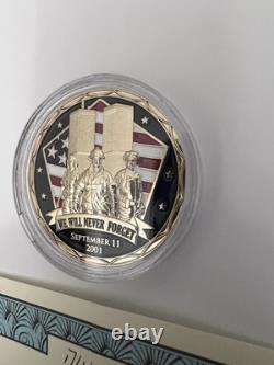 American Spirit Commemorative Coin, We Will Never Forget 24k Only 5000 Minted