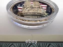 American Spirit Commemorative Coin, We Will Never Forget 24k Only 5000 Minted