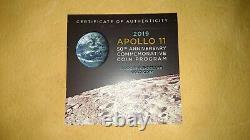 Apollo 11 50th Anniversary 2019 Proof $5 Gold Coin Free Shipping Lower 48 States