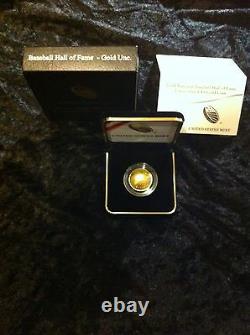 Baseball Hall of Fame $5 Gold Uncirculated Coin