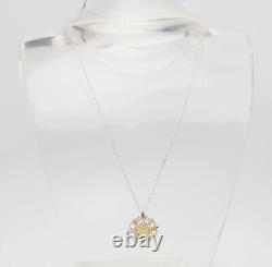 Black Hills Gold commemorative 10k gold coin sterling silver setting necklace