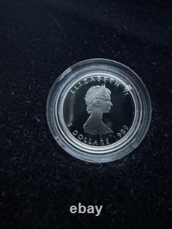 Canada 1989 Commemorative Maple Set 1/10th Gold, 1/10th Platinum & 1 oz Silver