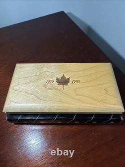 Canada 1989 Commemorative Maple Set 1/10th Gold, 1/10th Platinum & 1 oz Silver