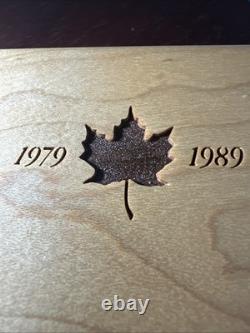 Canada 1989 Commemorative Maple Set 1/10th Gold, 1/10th Platinum & 1 oz Silver