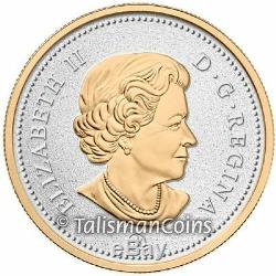 Canada 2015 Big Coins Series Bluenose 10 Cents 5 Oz Silver Proof Gold Plated OGP