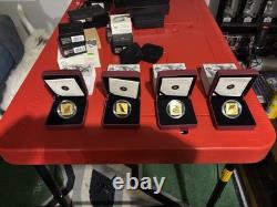 Canada $3 Square Gold Commemorative Coins 2010-2011 Ferret Owl Bear Orca