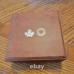 Cdn 2021 Silver $20 Gold plated, Scalloped Edge Coin in Wooden Box