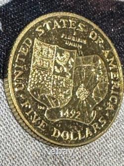 Christopher Columbus Quincentenary Commemorative 1992 W Proof Gold $5