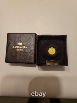 Columbia Mint St Gaudens 24k. 999 Fine Gold Commemorative Coin? Gem