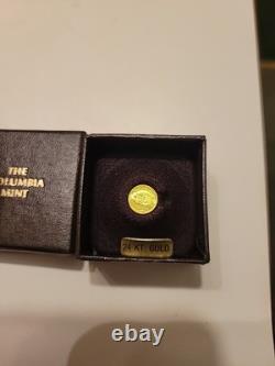 Columbia Mint St Gaudens 24k. 999 Fine Gold Commemorative Coin? Gem