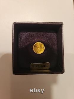 Columbia Mint St Gaudens 24k. 999 Fine Gold Commemorative Coin? Gem
