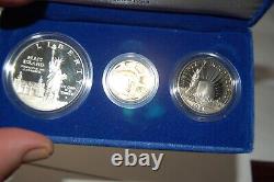 Commemorative Set Of Gold And Silver Coins 1986 Liberty