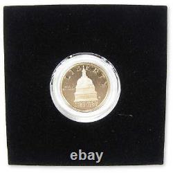 Congress Bicentennial Commemorative 1989 W Choice Proof 90% Gold $5 US Coin