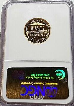 Exquisite 1993-W James Madison & Bill of Right $5 Gold NGC PF70 ULTRA CAMEO