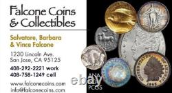 FIVE (5) Colossal Large Commemorative Coins with 4 COAs Cu layered in 24k gold