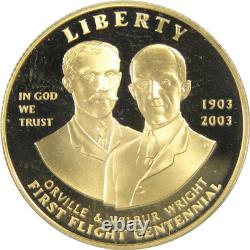 First Flight Centennial Commemorative 2003 W Proof Gold $10 Coin
