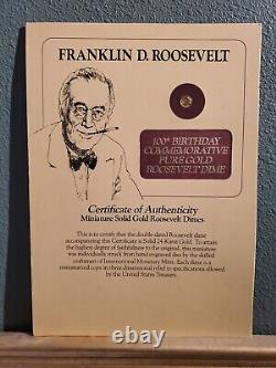 Franklin D. Roosevelt 100th Birthday Commemorative Miniature Dime