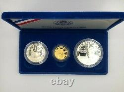 GOLD COIN United States Liberty Coins 1886 1986 3 Coin Proof Set with Case