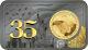 Gold Eagle 35th Anniversary 1 Oz Silver Bar Incl. Gold Coin 50$ Usa 2021