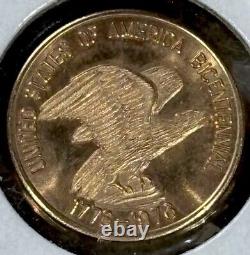 George Washington Medal, Franklin Mint, 2.3 Grams Of 0.500 Gold
